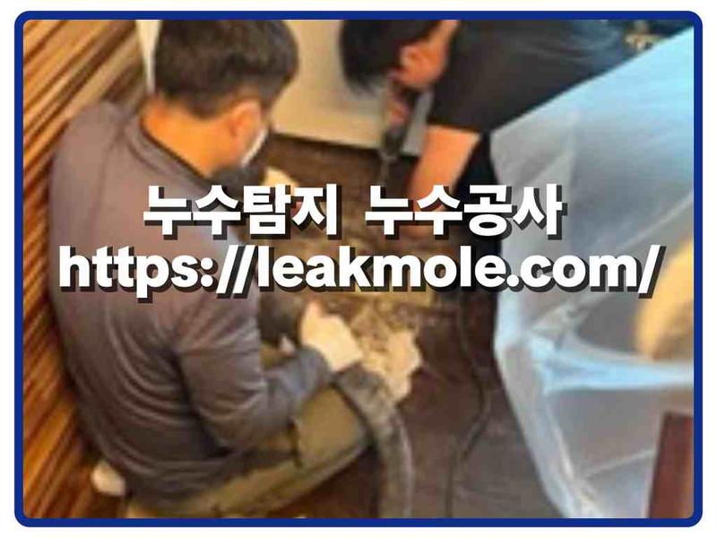 누수탐지 현장 작업 사진 2